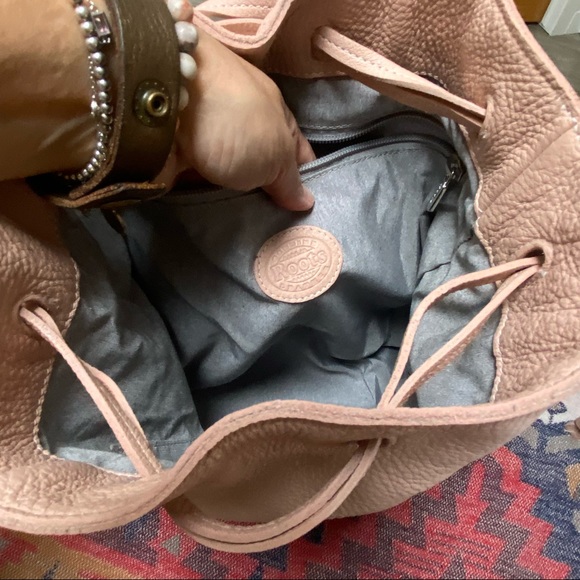 Rare Sweet ROOTS BOHO backpack in stunning blush super soft prince leather - Picture 13 of 16
